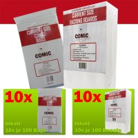 Comic Concept Sparpaket 1000x Current Size Bags (+Lasche)...