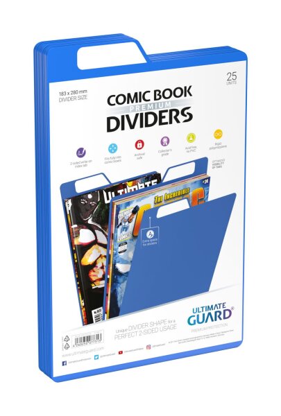 Ultimate Guard Premium Comic Book Dividers (Blau) (25)