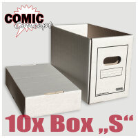 Comic Concept 10x Comic Box (kurz) mit Deckel stapelbar...