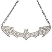 Batman Halkette: Batman Logo Rhinestone Bling Choker