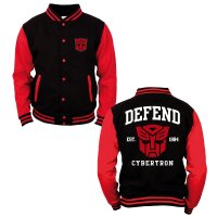 Transformers College-Jacke - Defend Cybertron (schwarz/rot)