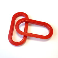 Comic Concept Griffeinsätze aus PVC rot (1 Paar)