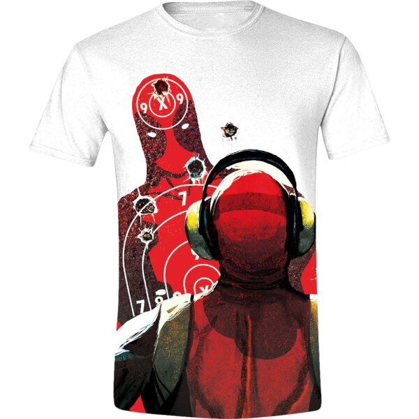 Deadpool T-Shirt - Shooting Range (weiß)