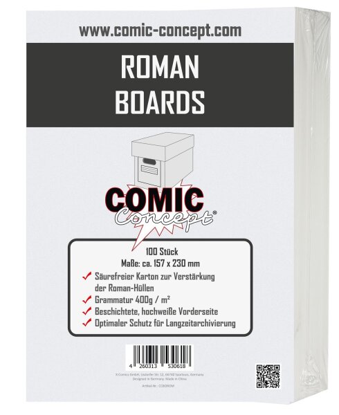 Comic Concept Roman Boards (157 x 230 mm) (100 Stück)