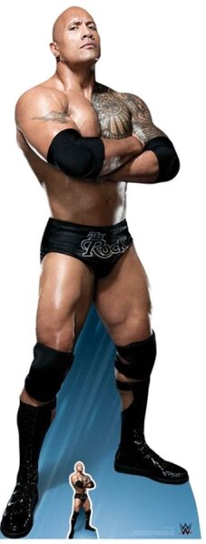 WWE Wrestling Pappaufsteller (Stand Up) - The Rock (195 cm)