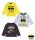 Batman Kleinkinder Langarmshirt (schwarz, gelb, grau-meliert) (Gr. 62-92)