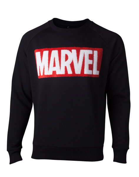 Marvel Comics Pullover - Chenille Box Logo (schwarz)