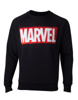 Marvel Comics Pullover - Chenille Box Logo (schwarz)