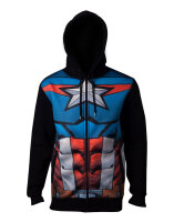 Captain America Kapuzenjacke - Sublimated (schwarz)