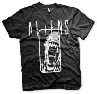 Alien T-Shirt - Aliens Diestressed (schwarz)