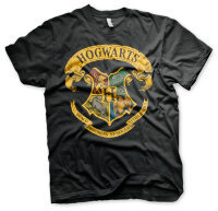 Harry Potter T-Shirt - Hogwarts Logo (schwarz)