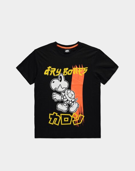 Super Mario T-Shirt - Dry Bones (schwarz)