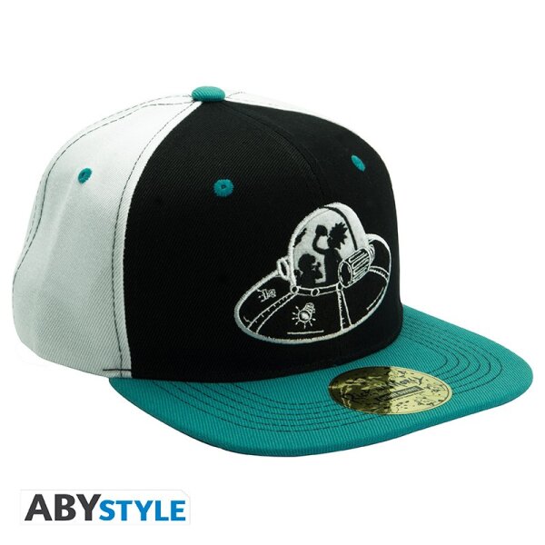 Rick & Morty Baseball Cap Snapback - Spaceship (schwarz/blau)