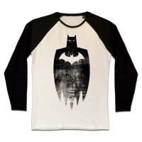 Batman T-Shirt (Raglan) : Sketch Silhouette...