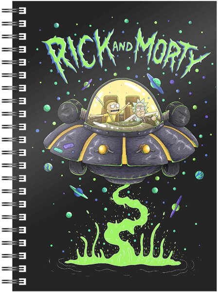 Rick and Morty Notizbuch: Spaceship (DIN A5)