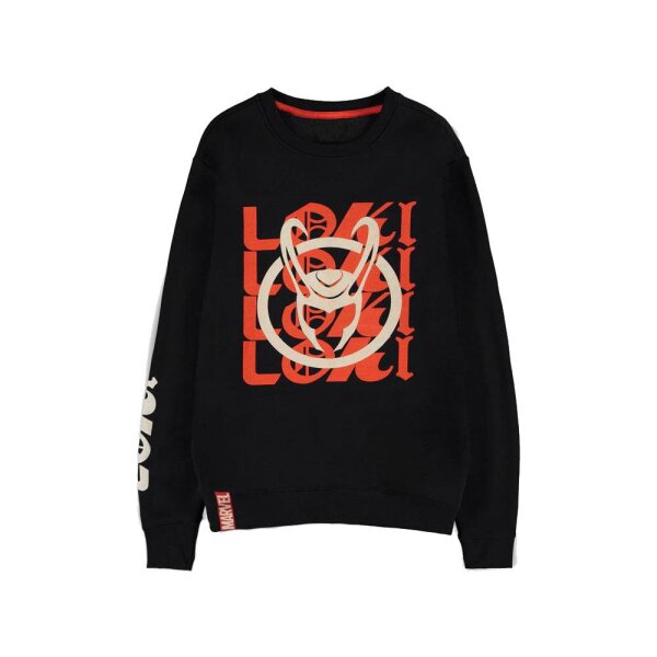 Loki Sweatshirt Logo Text (schwarz)