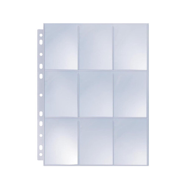 Card Concept Economic 9-Pocket Pages Ordnerseiten für Sammelkarten 10er Pack (transparent)