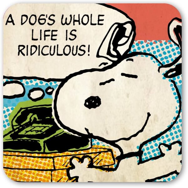 Peanuts Untersetzer aus Kork (Coaster) Snoopy Ridiculous