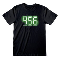 Squid GameT-Shirt - 456 Digital Text (schwarz)