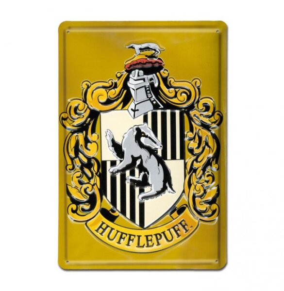 Harry Potter 3D Blechschild Hufflepuff 20 x 30 cm
