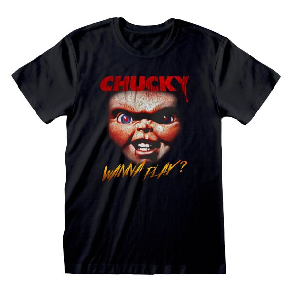 Chucky T-Shirt - Chucky Face (schwarz)