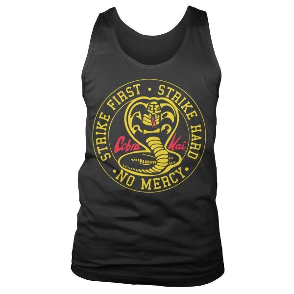 Cobra Kai Tank Top (Herren): Round Patch (schwarz)