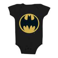 Batman Baby Body Signal Logo (6 Monate) (schwarz)