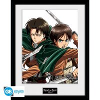 Attack on Titan Kunstdruck mit Rahmen: Levi & Eren...