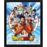 Dragon Ball Z 3D-Effekt Poster mit Rahmen - Group