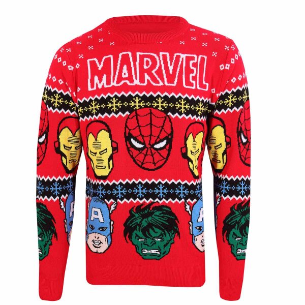 Marvel Comics Pullover im Weihnachtslook - Faces