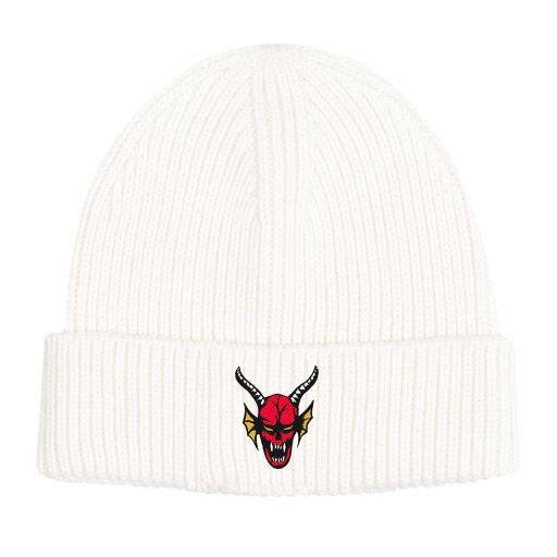 Stranger Things Beanie Hellfire White