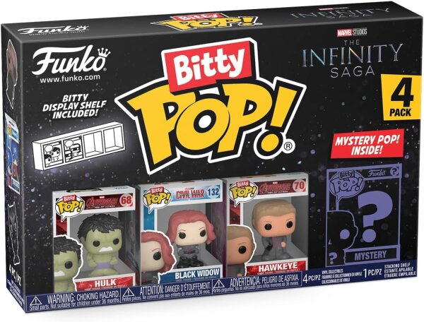 Marvel Infinity Saga Bitty POP! Vinyl Figuren 4er-Pack - Hulk
