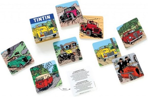 Tim & Struppi Untersetzer 8er-Pack Autos