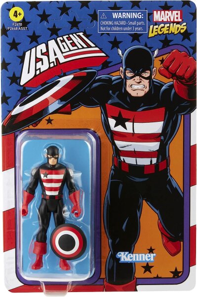 Marvel Legends 3,75 Retro Wave Actionfigur: US Agent