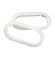 Comic Concept Griffeinsätze aus PVC weiß (1 Paar)