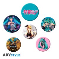 Hatsune Miku Ansteck-Buttons 6er-Pack