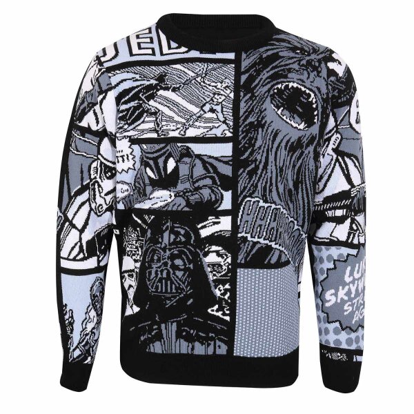 Star Wars Pullover im Weihnachtslook - Manga Panels Blue