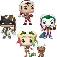 DC Comics Holiday Funko POP! PVC-Sammelfigurenset 4er...
