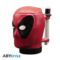 Marvel 3D Keramiktasse - Deadpool Head (350 ml)