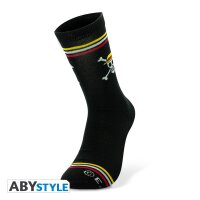 One Piece Socken (One Size) Black - Skull