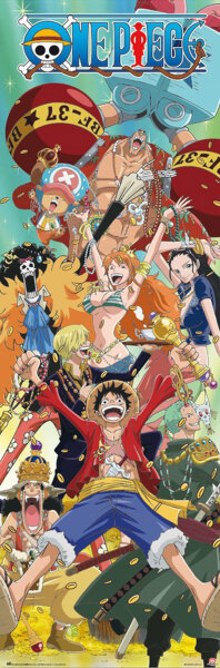 One Piece All Characters Türposter (53 x158)