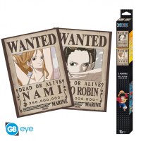 One Piece Poster-Set: Chibi Posters - Wanted Nami &...