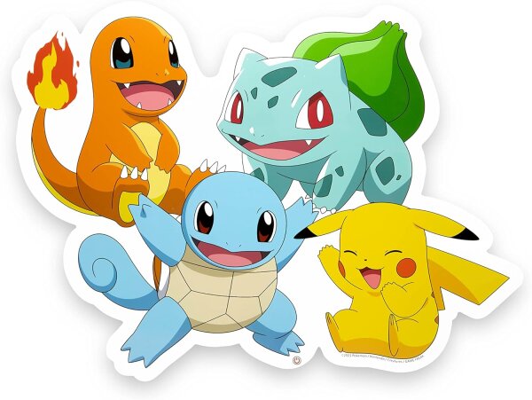 Pokemon Neon Style Lampe - Group (40 cm)
