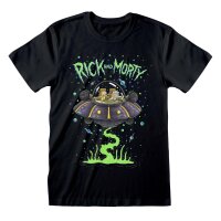 Rick And Morty Kids T-Shirt - Spaceship (schwarz)