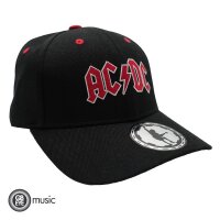 AC/DC Baseball Cap Snapback - Logo (schwarz/rot)