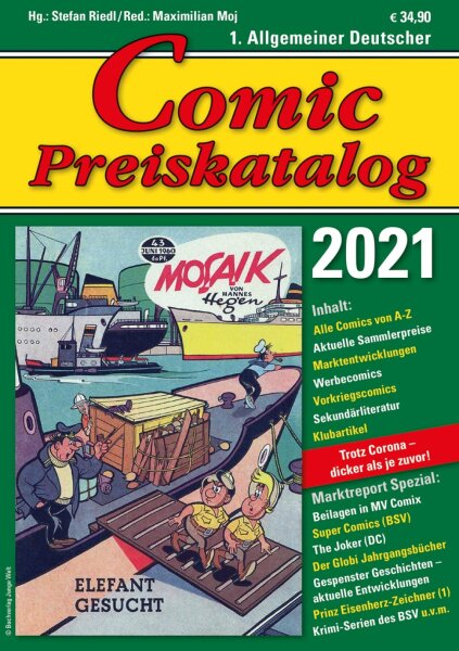 1. Allgemeiner Deutscher Comic Preiskatalog: 2021