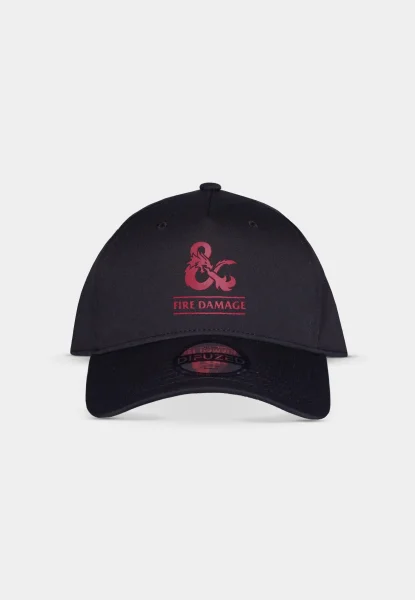 Dungeons & Dragons Adjustable Cap - Fire Damage (schwarz/rot)