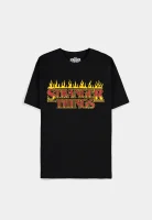 Stranger Things T-Shirt - Fire Logo (schwarz)