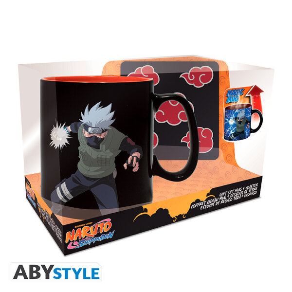 Naruto Shippuden Geschenkbox (Keramiktasse & Untersetzer)