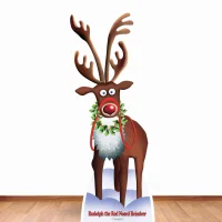 Christmas Pappaufsteller (Stand Up) - Rudolph the Red...